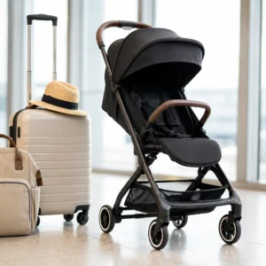 Best lightweight stroller for travel with carry-on luggage at an airport terminal