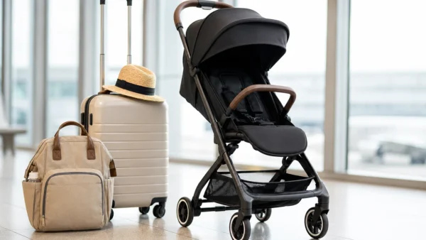 Best lightweight stroller for travel with carry-on luggage at an airport terminal